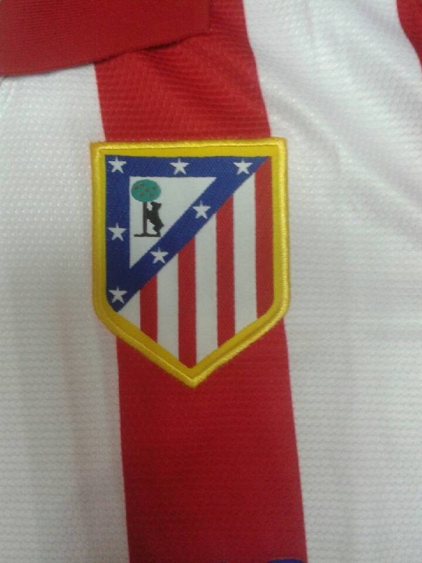 13-14 Atletico Madrid Home Soccer Jersey Shirt - Click Image to Close